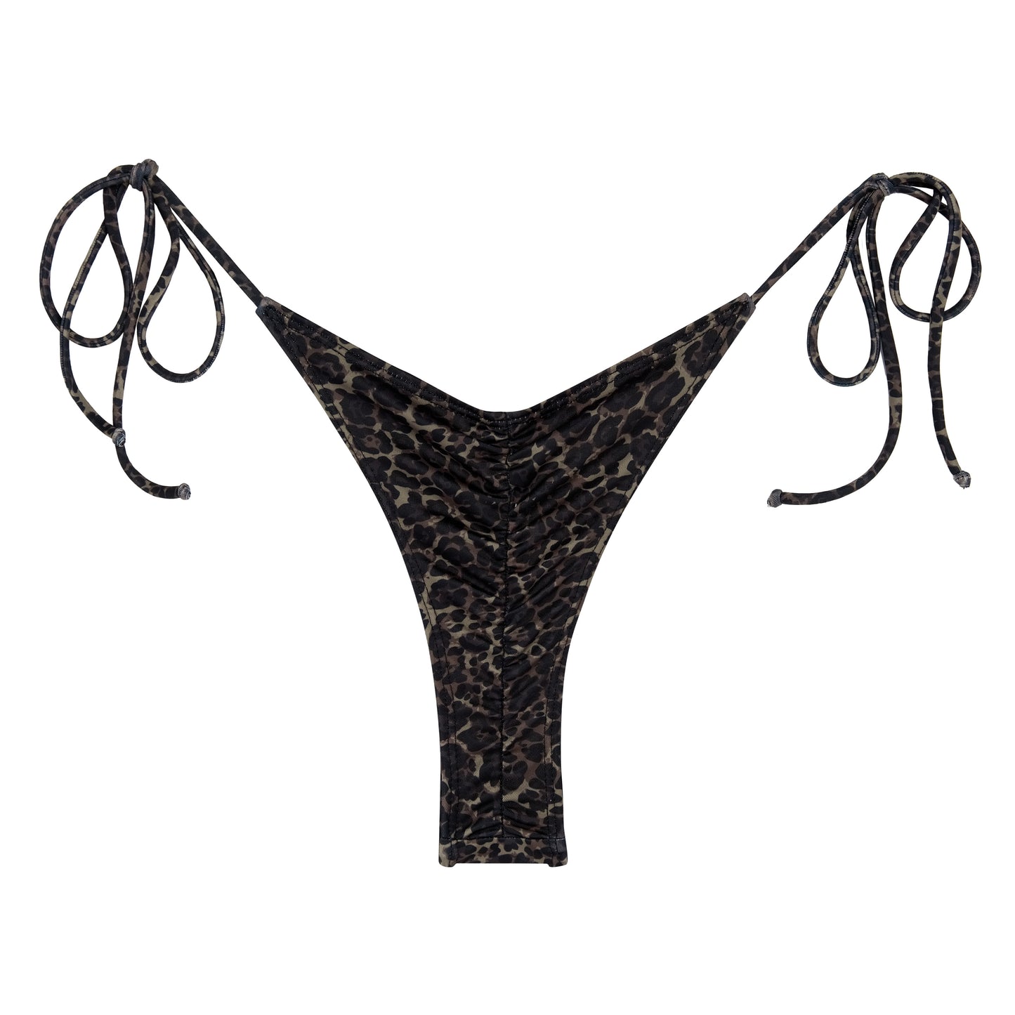 TOMBO ONÇA - LEOPARD PRINT BIKINI TIE SIDE BRAZILIAN BOTTOMS